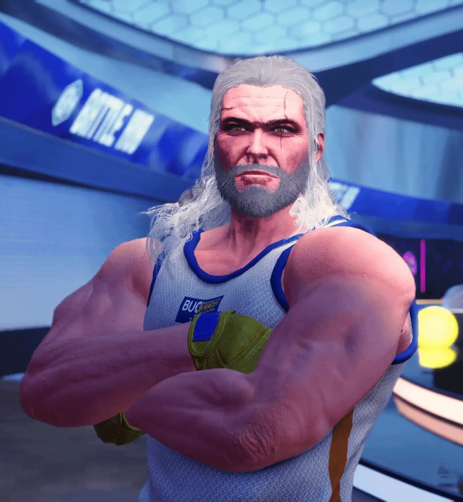 Geralt em Street FIghter 6