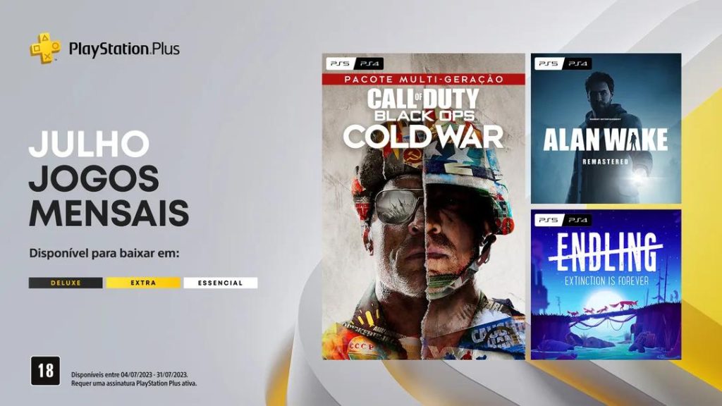 Jogos da PS Plus de julho