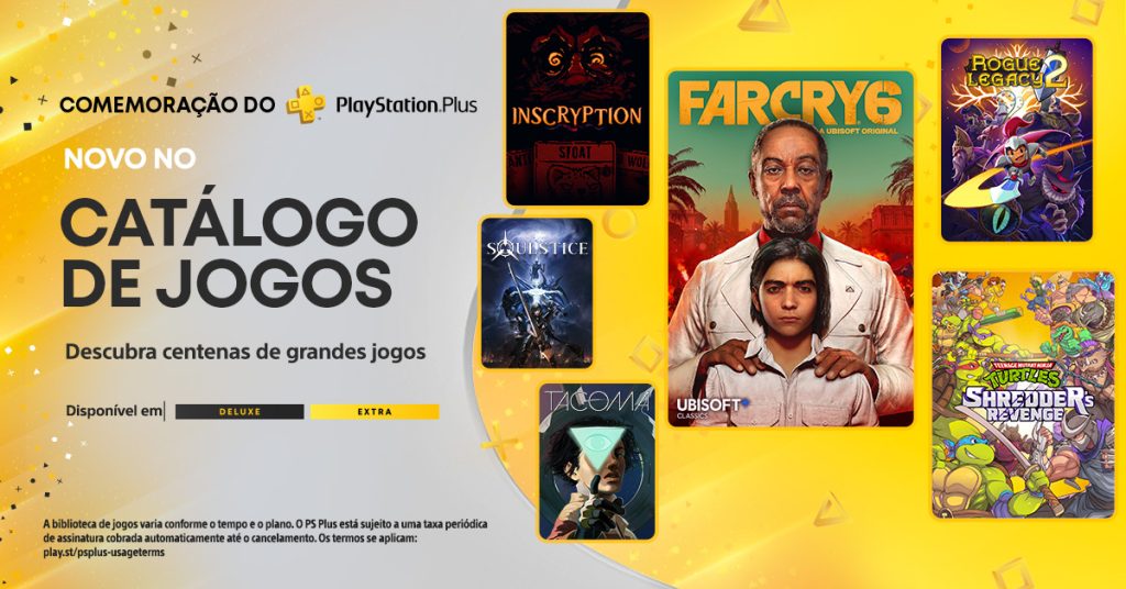 Jogos PS Plus Extra e Deluxe