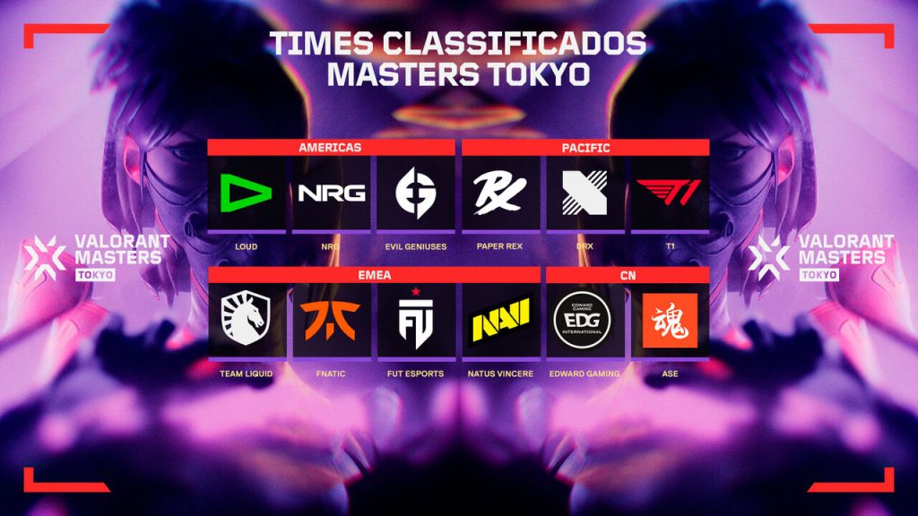 Times do Masters Tokyo de Valorant