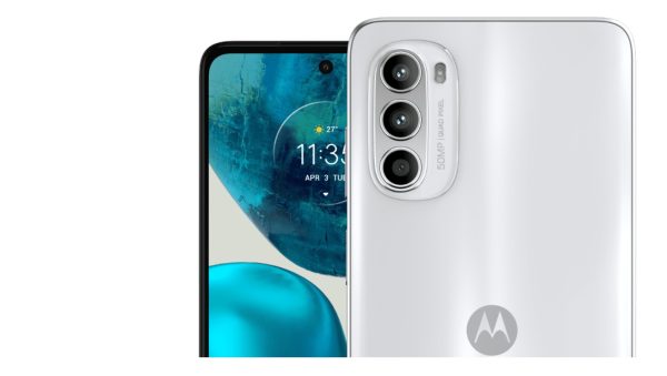 Frente e verso do smartphone Moto G52 da Motorola