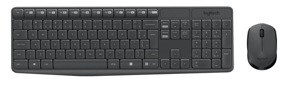 Combo Teclado e Mouse sem fio Logitech MK235