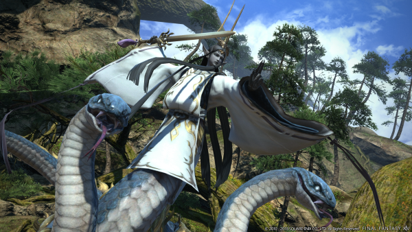 Imagem mostra cena de Final Fantasy XIV