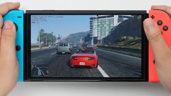 Nintendo Switch rodando GTA V