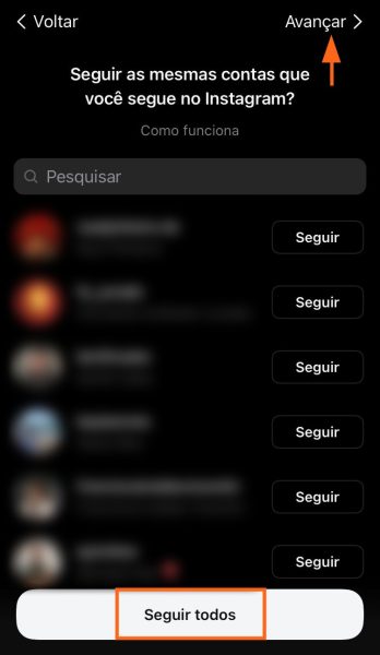 Passo 5 do tutorial sobre como cadastrar uma conta no Threads, do Instagram