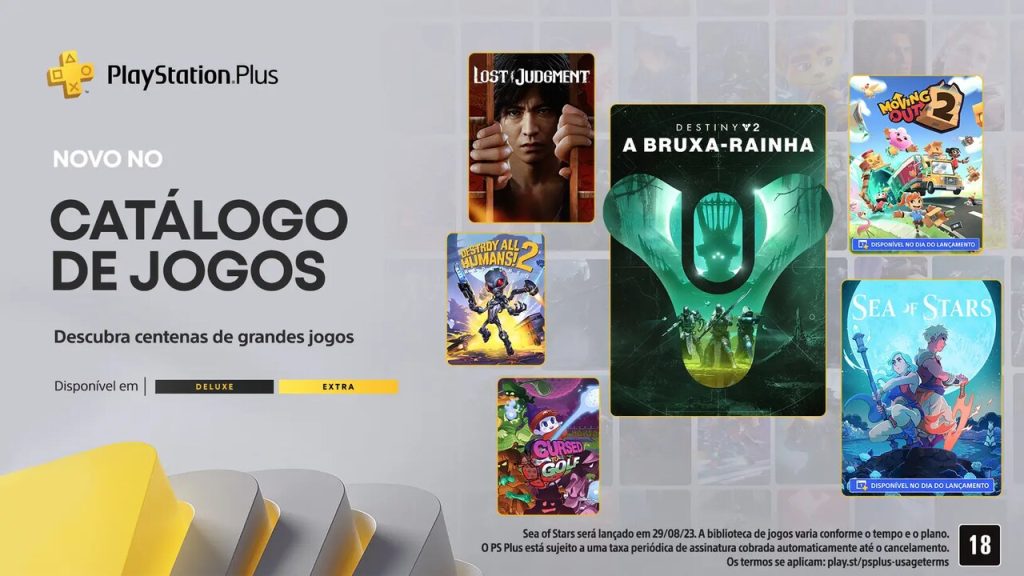 Catálogo PS Plus Extra e Deluxe