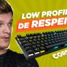 O TECLADO GAMER LOW PROFILE com switch CHERRY SPEED! Corsair K60 PRO