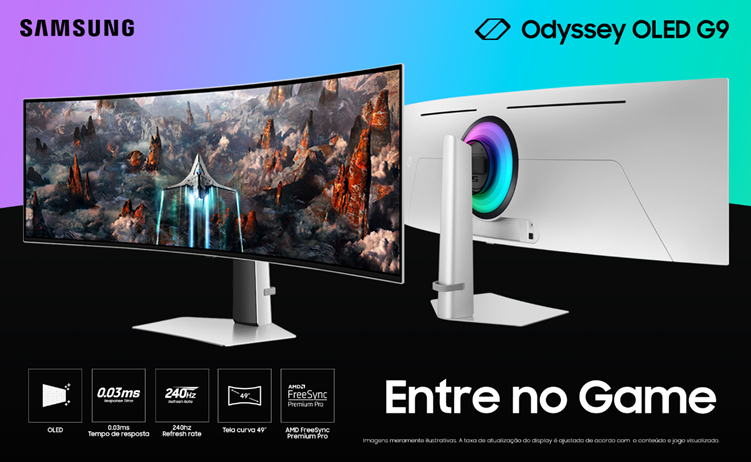 Samsung lança Odyssey OLED G9 no Brasil