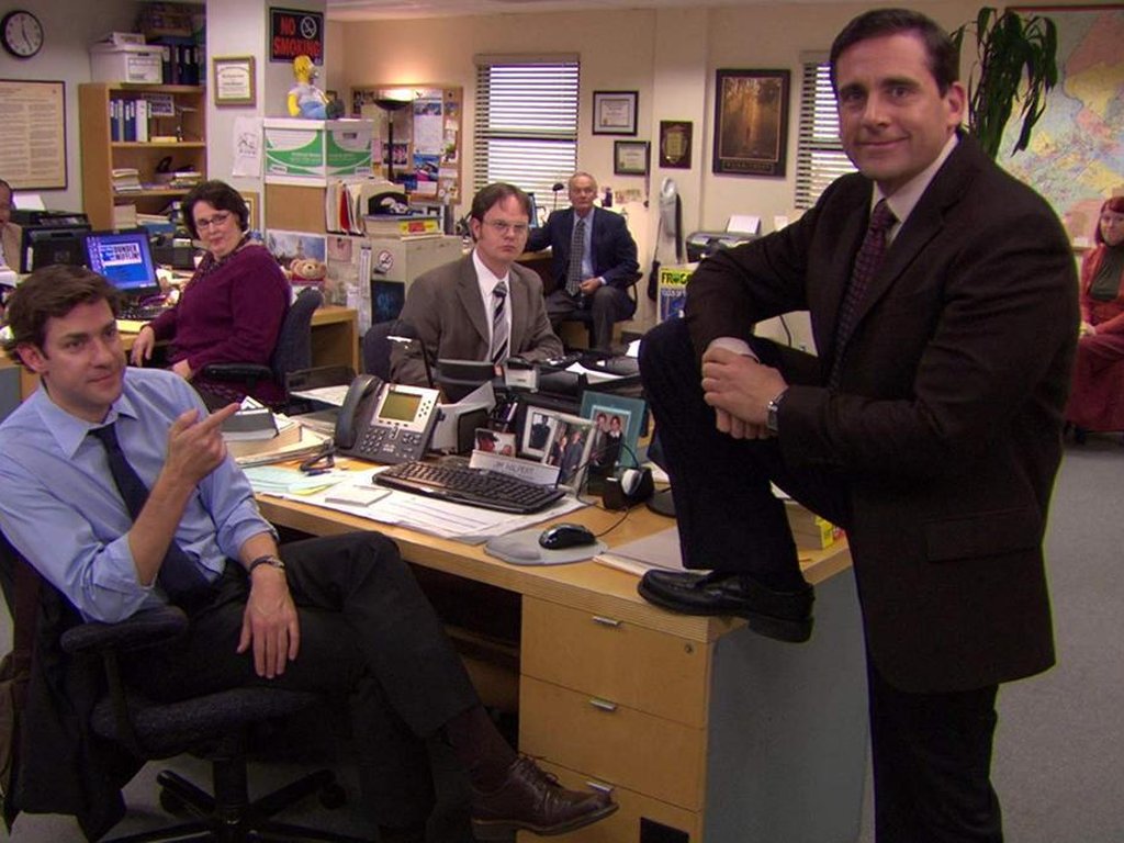 Imagem mostra pôster de divulgação da série The Office