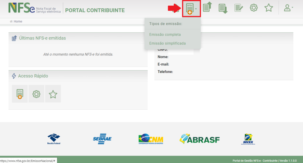 Como emitir a NFS-e obrigatória para MEI - Passo 9