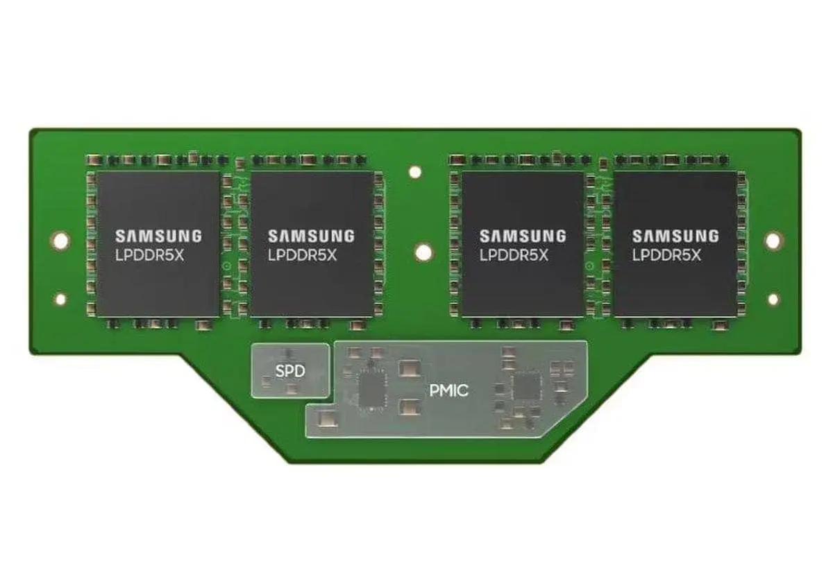 Nova memória LPCAMM da Samsung têm 128 GB DDR5 em 60% menos espaço