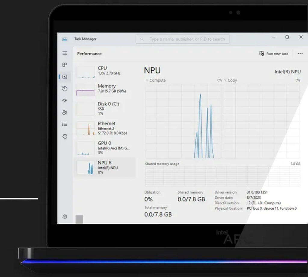 NPU Intel Core Ultra