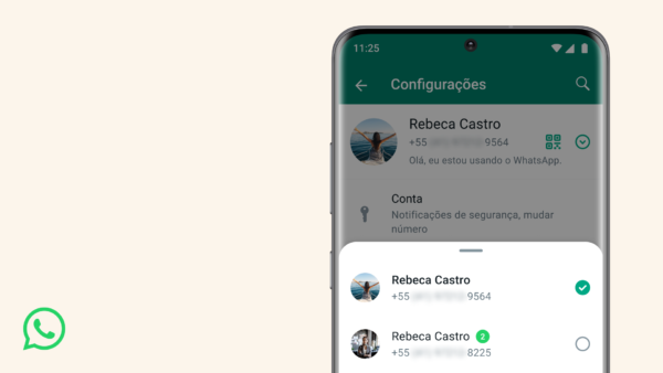 Conta secundária no WhatsApp