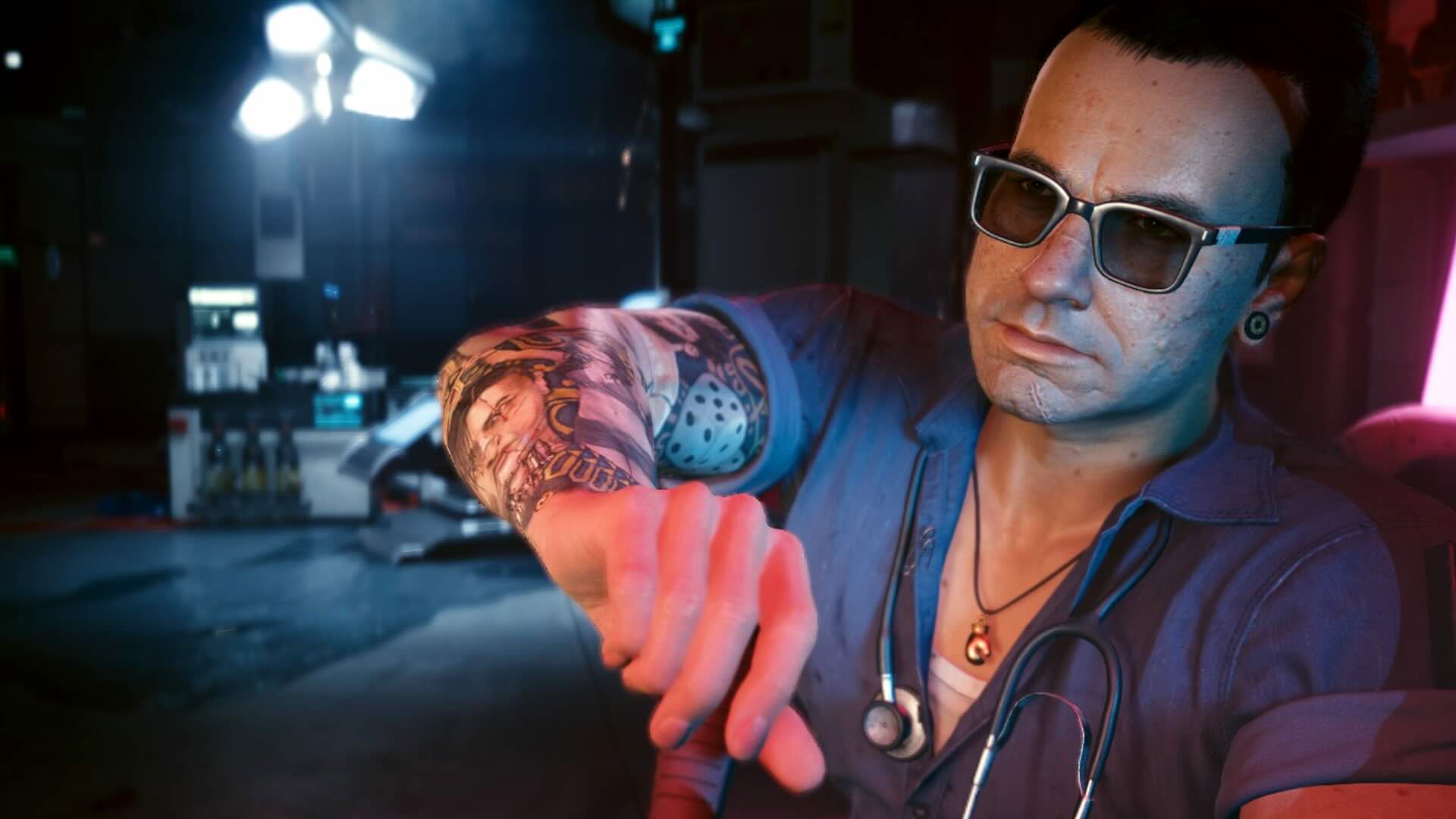 o médico Viktor Vektor, de Cyberpunk 2077 Phantom Liberty