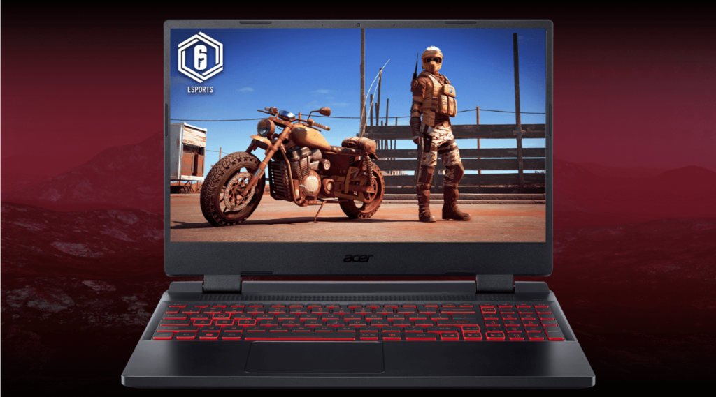 Ilustração 3D do notebook gamer Acer Nitro 5