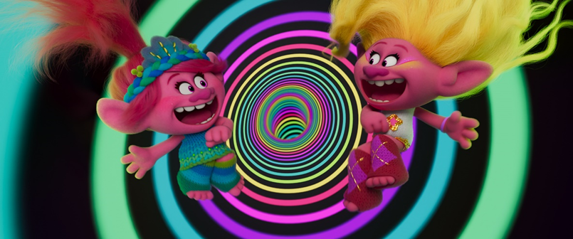 Cena da animação Trolls 3: Juntos Novamente, da DreamWorks, que tem sessão de cinema adaptada para autistas no sábado, 28 de outubro