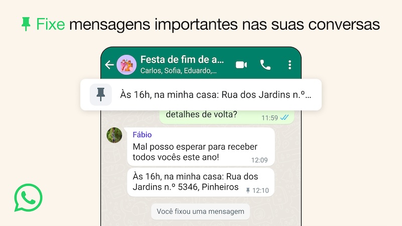 Como fixar uma mensagem no WhatsApp