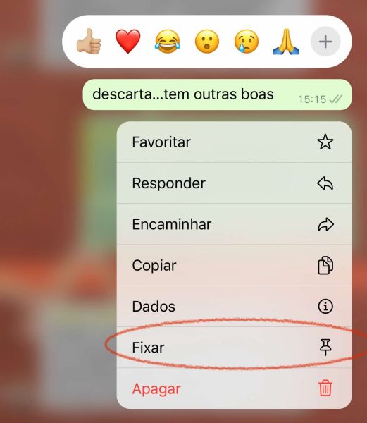 Como fixar uma mensagem no WhatsApp