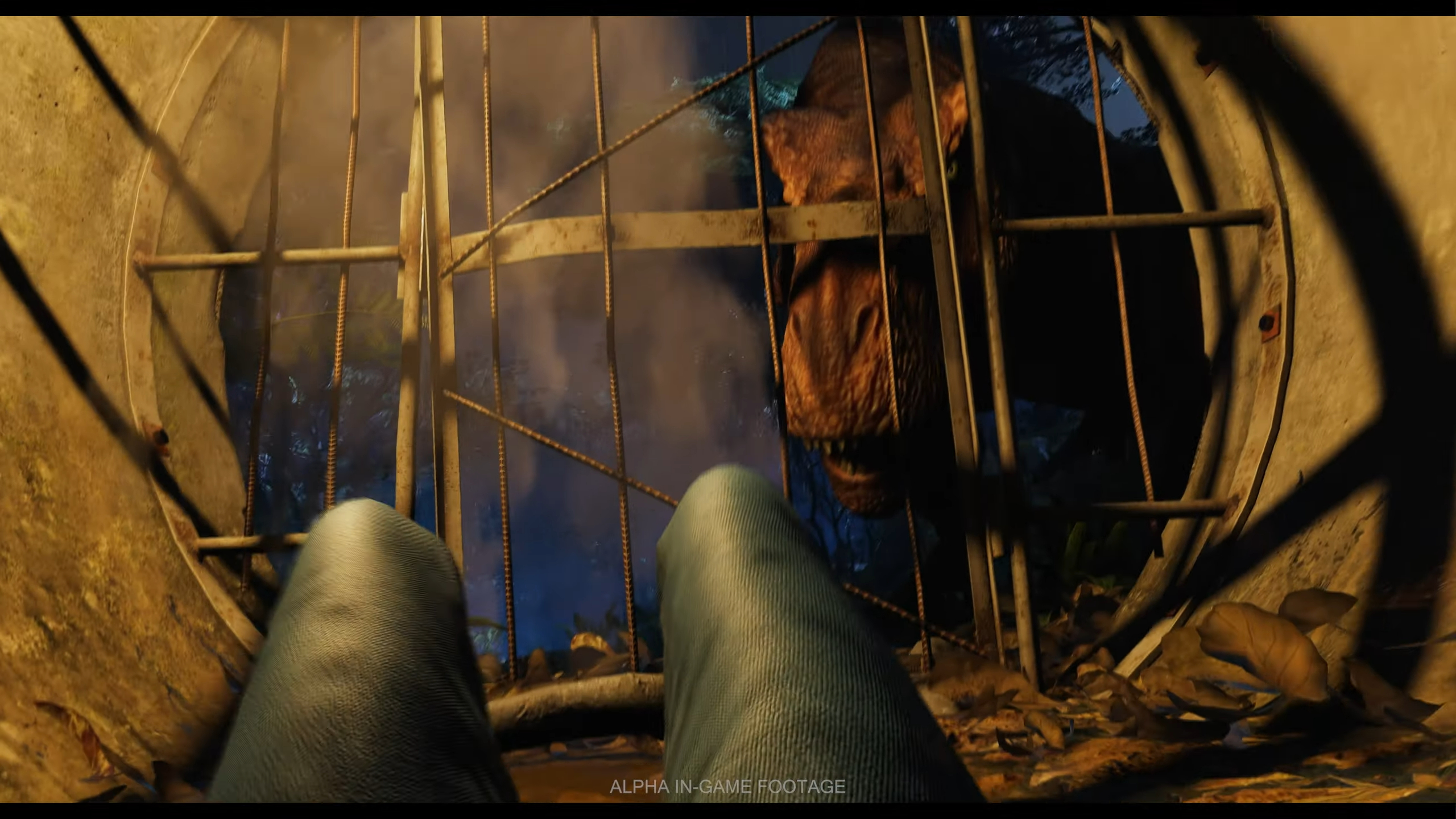 Imagem mostra cena de Jurassic Park: Survival