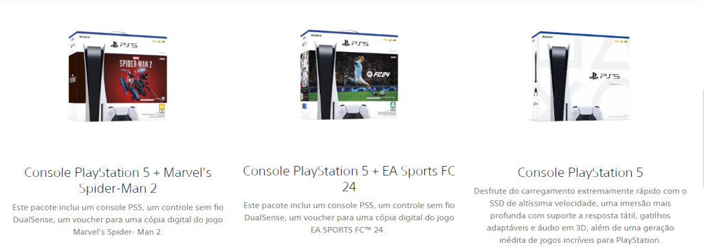 Promoção de PS5