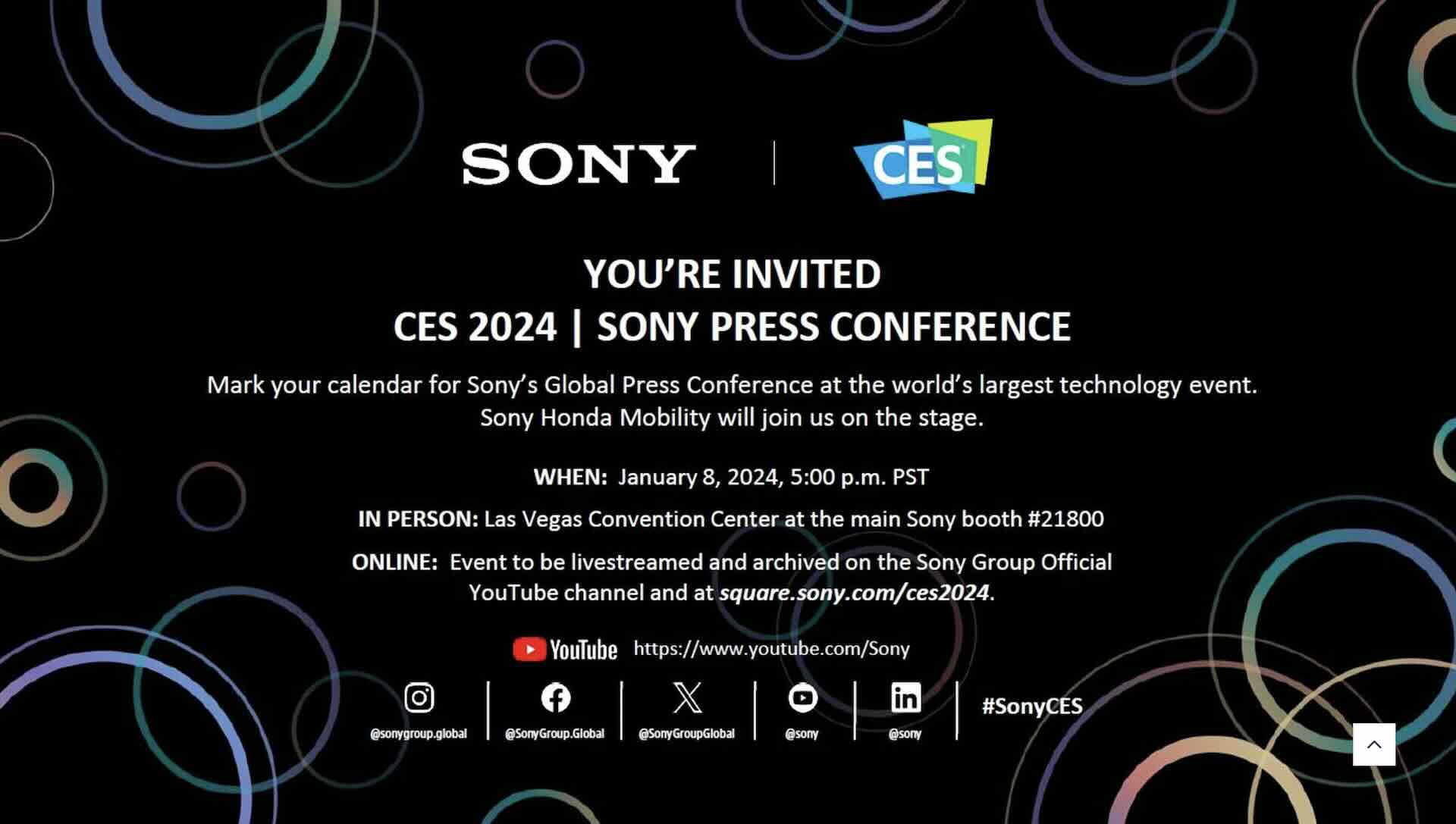 Sony @ CES 2024