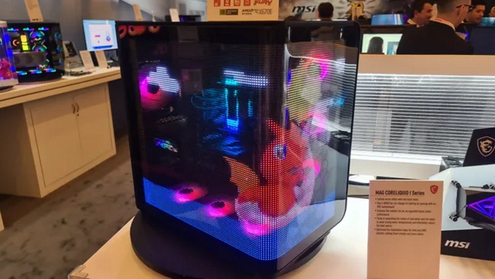 [CES 2024] MSI apresenta gabinete com display LED transparente