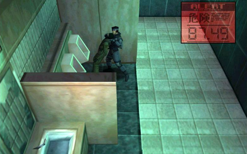 Imagem mostra cena de Metal Gear Solid (1998)