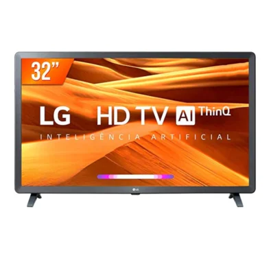 Smart TV LG 32" LED HD, USB, HDMI, Wi-Fi, Bluetooth, HDR 10, Thinq AI, Google Assistente Alexa - 32LQ621CBSBAWZ 